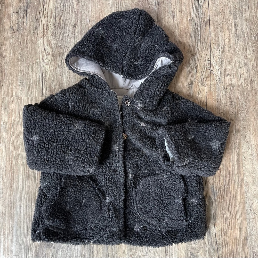 Baby Girl Three-Quarter Length Star Coat